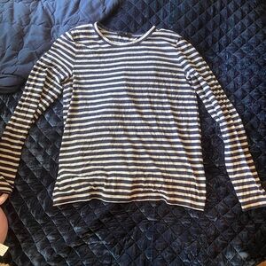 j. crew striped navy and white longsleeve